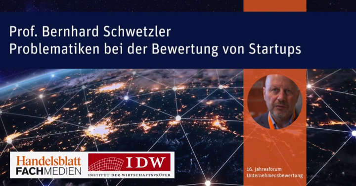 Bernhard Schwetzler auf dem 16. Jahresforum Unternehmensbewertung