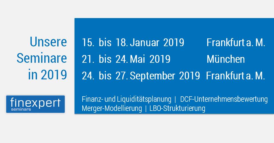 Seminartermine finexpert seminars September 2018